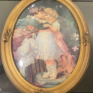 Over The Garden Wall Picture By Frederick Morgan 1852- 1927 Art Painting Den